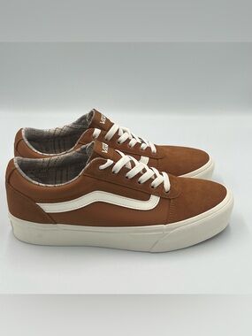 Vans Ward Platform Low-Top Sneakers Women’s Size 11 Plaid Glazed Ginger